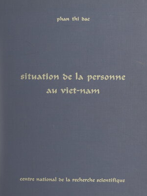 cover image of Situation de la personne au Viet-Nam